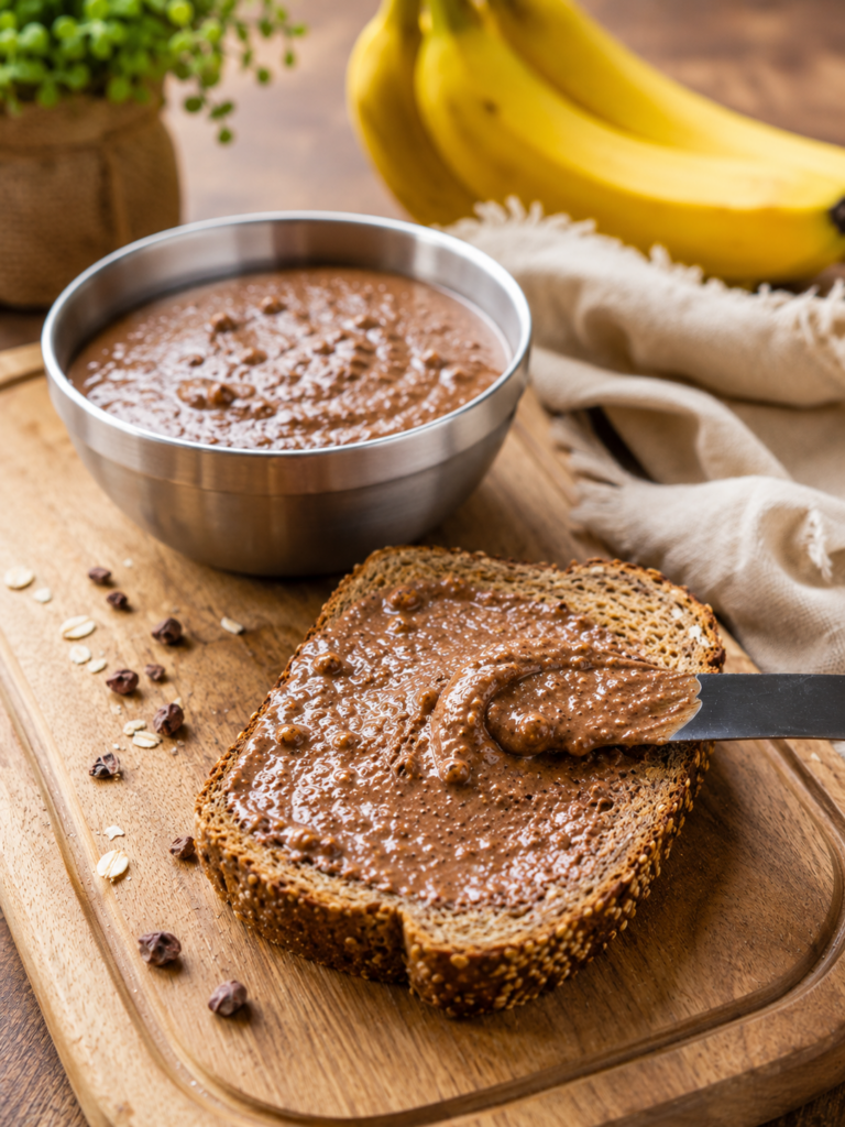 Buchweizen, Nutella-Alternative, Schokoaufstrich, gesund, sättigend, Banane - Rezepte Dr. Marianne Thuy
