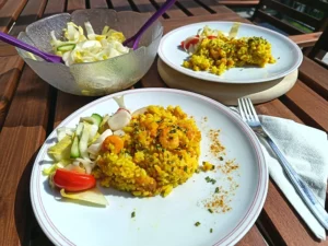 LINSEN-CURRY-RISOTTO mit Shrimps