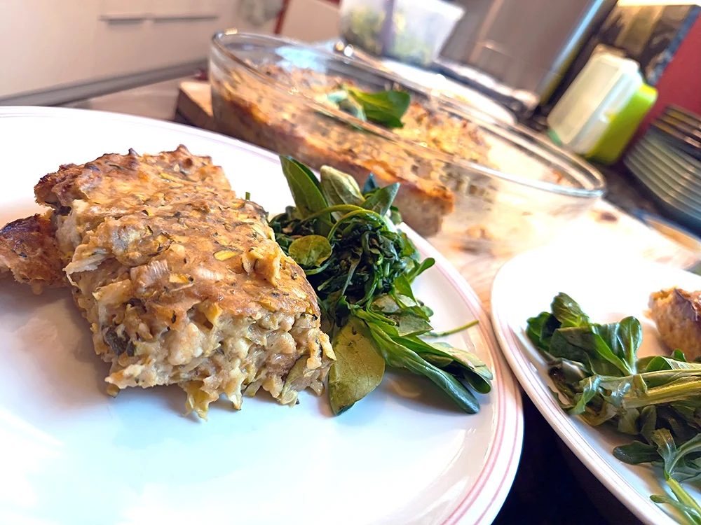 Schneller Zucchini-Käse-Auflauf