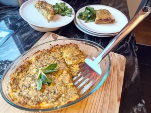 Schneller Zucchini-Käse-Auflauf