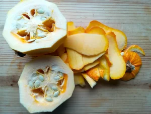 Kürbis Orangen Marmelade Kürbis vorbereitet - Rezept Dr. Marianne Thuy
